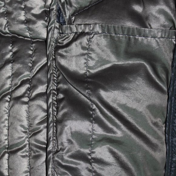 Andrew Marc Premium Down Packable Quilted Navy Hooded Full Zip Puffer Jacket ~S~ - Picture 9 of 12